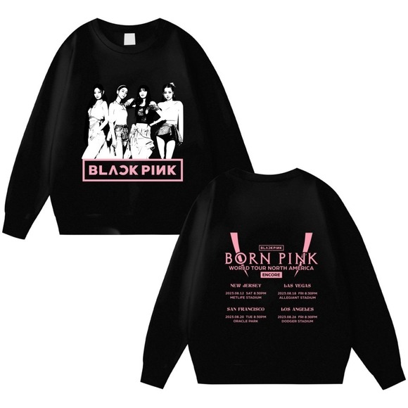 Tops - Blackpink World Tour 2023 2 Sided Sweatshirts